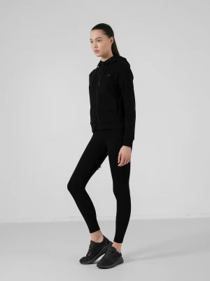 4F Legginsy dzianinowe damskie - czarne XS