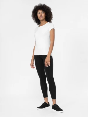 4F Legginsy dzianinowe damskie - czarne XS
