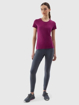 4F Legginsy dzianinowe damskie - szare XS