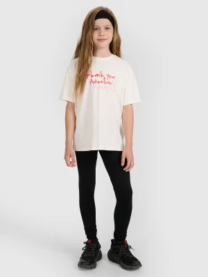 4F Legginsy dzianinowe dziewczęce - czarne 164 (13-14 lat)