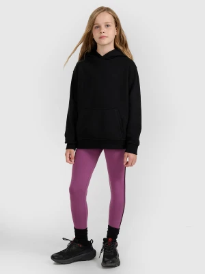 4F Legginsy dzianinowe dziewczęce - fioletowe 164 (13-14 lat)