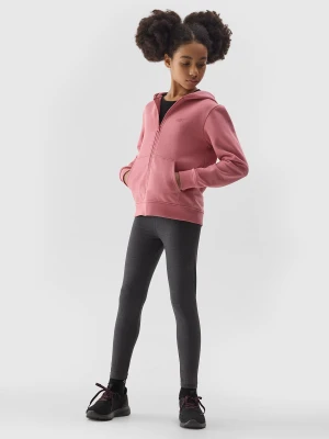 4F Legginsy dzianinowe dziewczęce - szare 158 (12-13 lat)