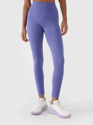 4F Legginsy funkcyjne w kolorze fioletowym rozmiar: S