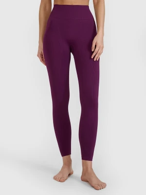 4F Legginsy funkcyjne w kolorze fioletowym rozmiar: XS/S