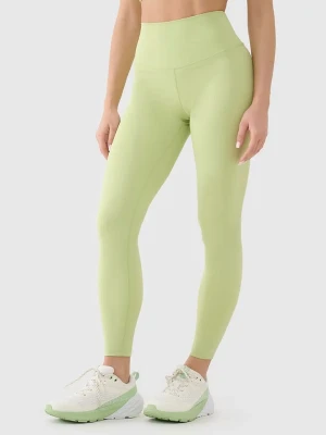 4F Legginsy funkcyjne w kolorze żółtym rozmiar: XS