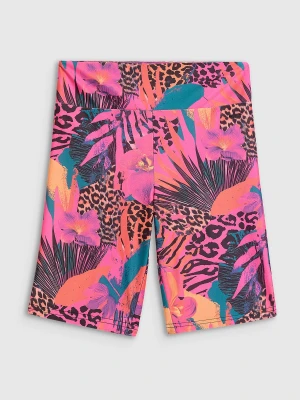 4F Legginsy kolarki dzianinowe damskie - multikolor XS