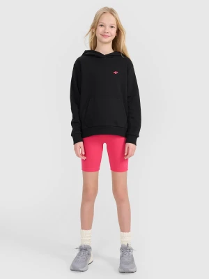 4F Legginsy kolarki dzianinowe dziewczęce - różowe 158 (12-13 lat)