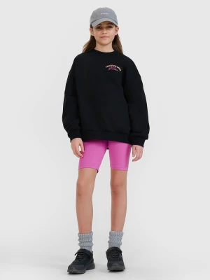 4F Legginsy kolarki dzianinowe dziewczęce - różowe 134 (8-9 lat)