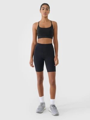 4F Legginsy kolarki treningowe damskie - czarne XL