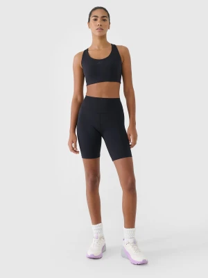4F Legginsy kolarki treningowe damskie - czarne S