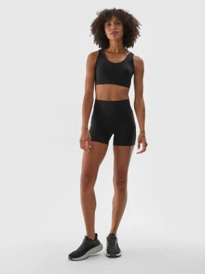4F Legginsy krótkie treningowe damskie - czarne XL