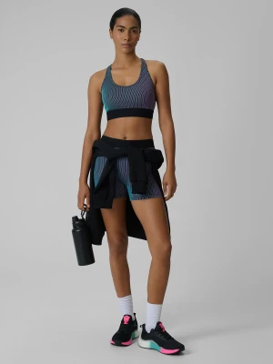 4F Legginsy krótkie treningowe damskie - multikolor L