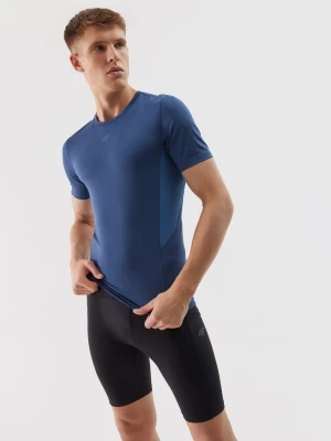 4F Legginsy krótkie treningowe szybkoschnące męskie - czarne XL