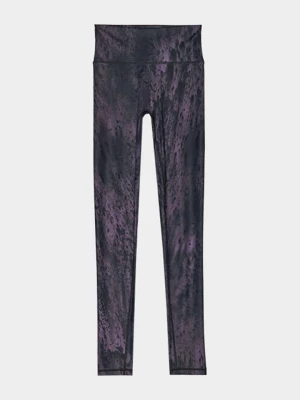4F Legginsy sportowe w kolorze antracytowo-jasnoróżowym rozmiar: XS