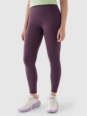 4F Legginsy sportowe w kolorze fioletowym rozmiar: S