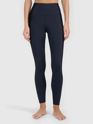 4F Legginsy sportowe w kolorze granatowym rozmiar: L