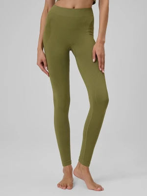 4F Legginsy sportowe w kolorze khaki rozmiar: M / L