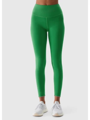 4F Legginsy sportowe w kolorze zielonym rozmiar: XL