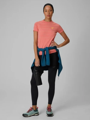 4F Legginsy trekkingowe szybkoschnące damskie - czarne XL