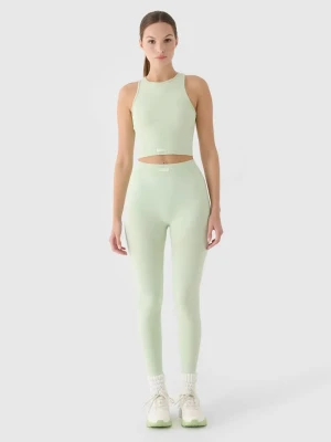 4F Legginsy trekkingowe w kolorze zielonym rozmiar: M/L