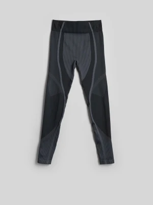 4F Legginsy treningowe bezszwowe damskie - czarne XS / S