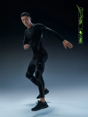 4F Legginsy treningowe kompresyjne męskie 4F x Robert Lewandowski M