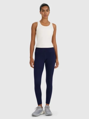 4F Legginsy treningowe szybkoschnące damskie - granatowe M