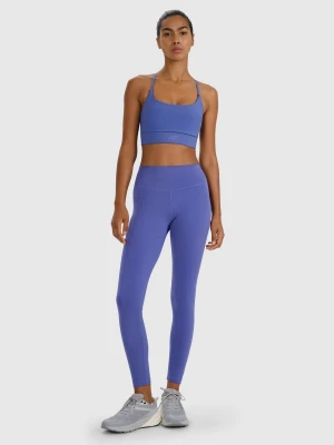 4F Legginsy treningowe szybkoschnące damskie - granatowe S