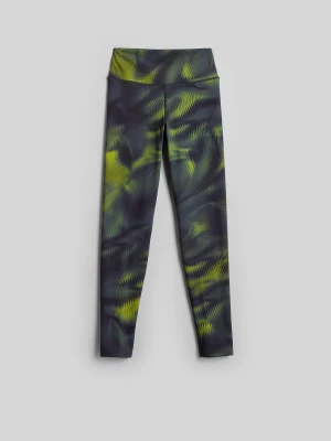 4F Legginsy treningowe szybkoschnące damskie - multikolor XS