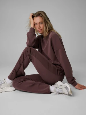 4F Legginsy z rozszerzanymi nogawkami damskie - brązowe XS
