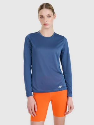 4F Longsleeve do biegania szybkoschnący damski - granatowy M