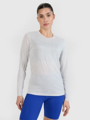 4F Longsleeve do biegania szybkoschnący damski - szary M