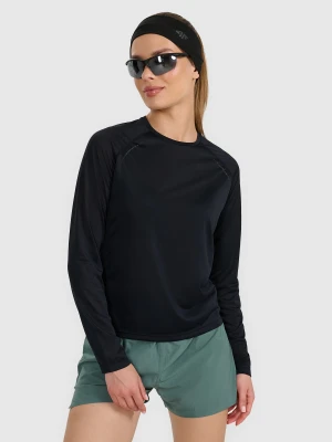 4F Longsleeve do biegania w terenie szybkoschnący damski - czarny XL