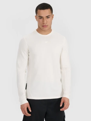 4F Longsleeve do koszykówki regular szybkoschnący męski - biały S