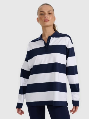 4F Longsleeve oversize damski - granatowy M