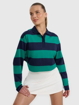 4F Longsleeve oversize damski - zielony XS