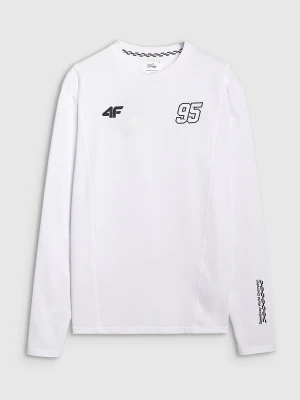 4F Longsleeve regular męski 4F x Bartosz Zmarzlik - biały M