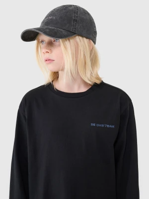 4F Longsleeve regular z nadrukiem chłopięcy - czarny 152 (11-12 lat)