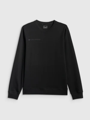 4F Longsleeve regular z nadrukiem męski - czarny XL