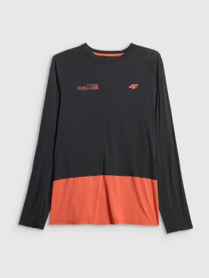 4F Longsleeve trekkingowy regular męski - czarny L