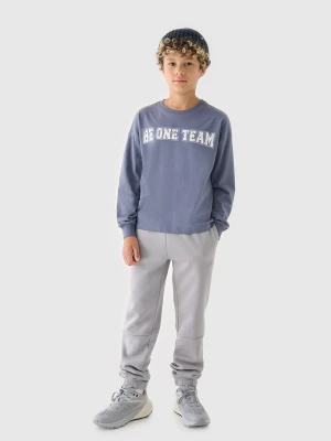 4F Longsleeve z nadrukiem dziewczęcy - granatowy 140 (9-10 lat)