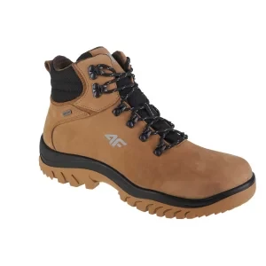 4F Men's Trek OBMH257-44S, Męskie, Brązowe, buty trekkingowe, nubuk, rozmiar: 45