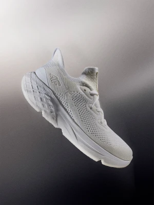 4F Niskie sneakersy Velocity E-knit męskie - białe 43