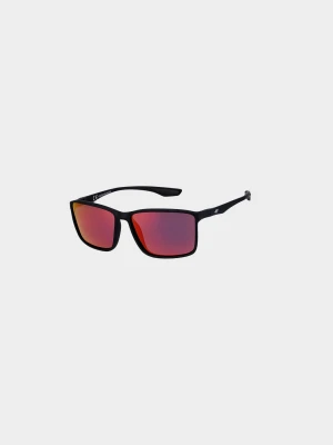 4F Okulary przeciwsłoneczne z polaryzacją uniseks - czerwone Uniwersalny