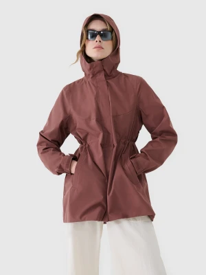 4F Parka przejściowa z membraną 8000 damska - brązowa XL