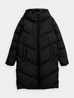 4F Płaszcz pikowany w kolorze czarnym rozmiar: S