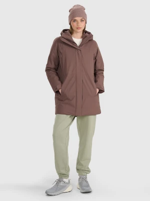 4F Płaszcz przejściowy membrana 8000 damski - brązowy XL
