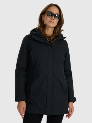 4F Płaszcz przejściowy membrana 8000 damski - czarny XS