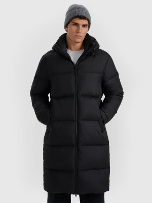 4F Płaszcz puchowy z wypełnieniem naturalnym męski - czarny 3XL