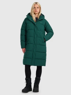 4F Płaszcz puchowy z wypełnieniem syntetycznym damski - zielony XL